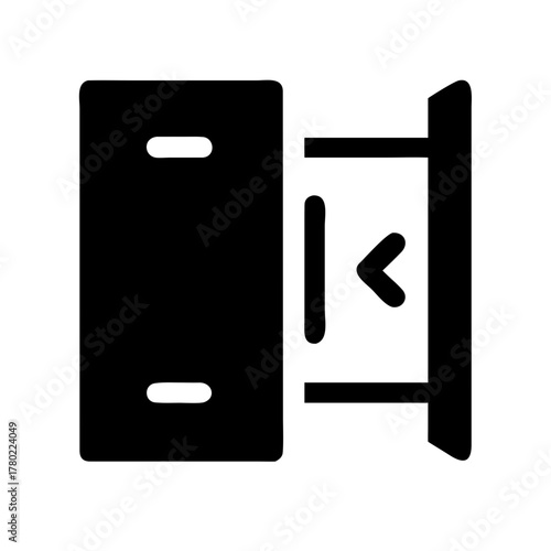 Open drawer icon for interface design use