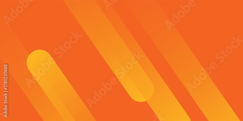 Abstract orange gradient background, with trendy geometric graphic design. Simple minimal square and dots halftone yellow and orange gradient