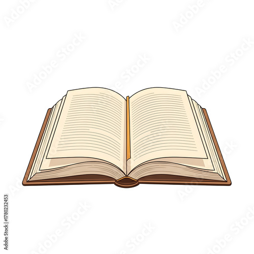 Open Book Education Knowledge Reading Illustration Study Learning Literature Story Textbook Manual Library Publication Vector