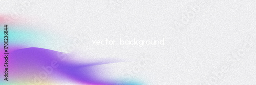 Noise Gradient Background. Abstract Grainy Bg In Pink, Purple And Blue Colors. Iridescent Hologram. Pearlescent Holographic Texture With Rainbow Foil. Subtle Ink Transition And Smooth Flare