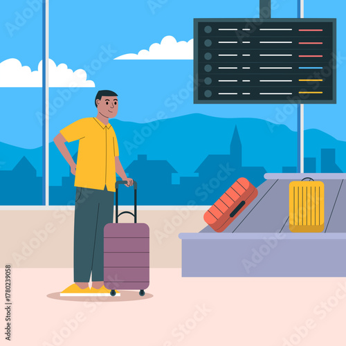 Baggage Claim Illustration