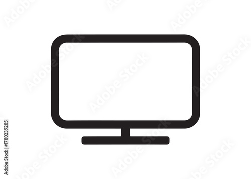 Smart TV icon, Smart TV solid vector