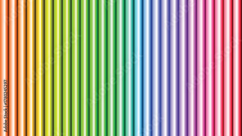 Vertical gradient of orange, yellow, green, blue, and red colors