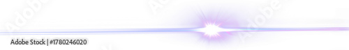 Blue and purple digital lens flare on transparent background
