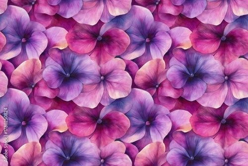 Vibrant Pink and Purple Floral Pattern
