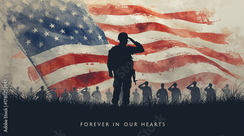 Forever in Our Hearts – Honoring Military Heroes with the American Flag