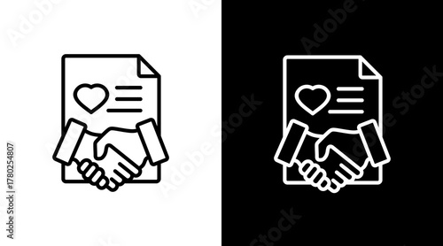 Goodwill  White Icon Set Design