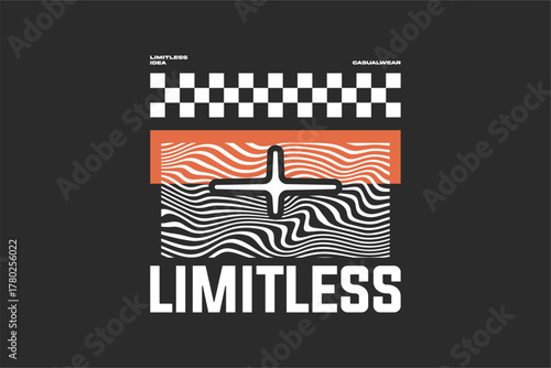 streetwear urban fashion template for printing	
