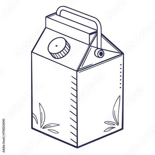 milk carton illustration