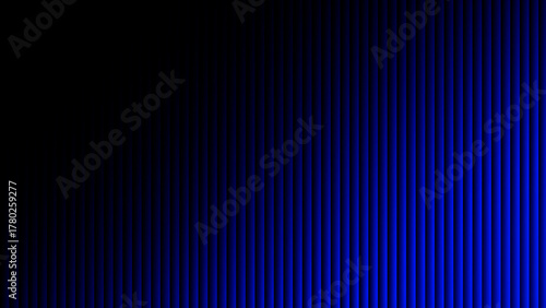 Deep blue and black vertical lines abstract background design with dark gradient effect.