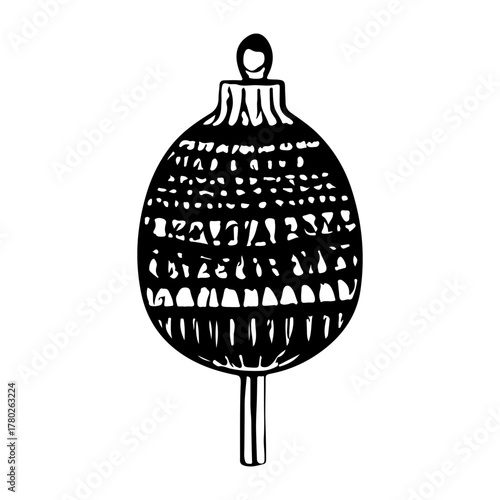 Christmas doodles collection. snowflakes, ball, tree