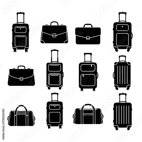 "Stylish Black Handbags Collection – Elegant Designer Purse Icons"