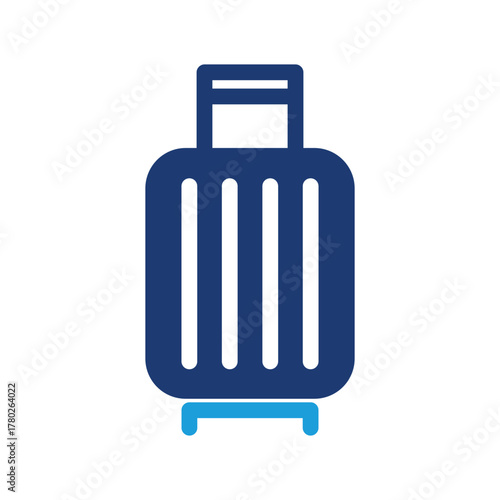 luggage bag colored icon vector design good for web or mobile app