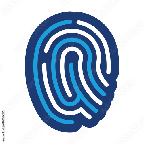fingerprint colored icon vector design good for web or mobile app