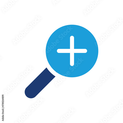 zoom colored icon vector design good for web or mobile app