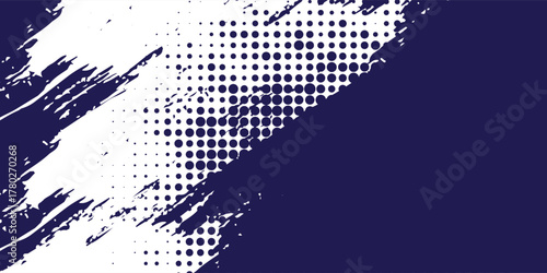 Dots halftone white and blue color pattern gradient grunge texture background. Dots pop art comics sport.  vector illustration