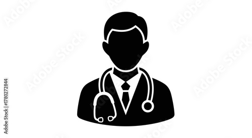 Professional doctor icon symbolizing healthcare, medicine, and expert medical care for your projects