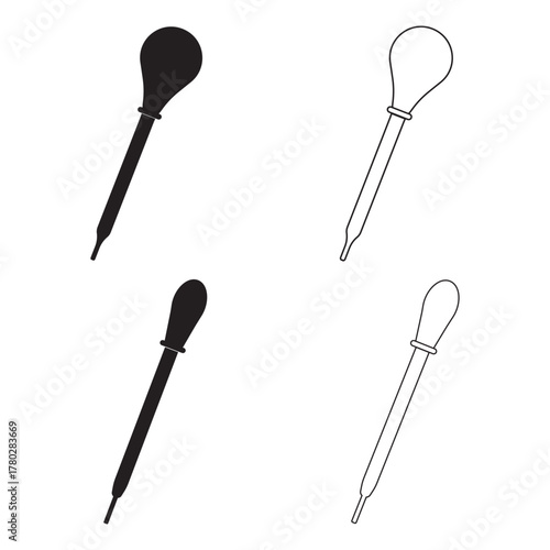 Chemical laboratory dropper pipette