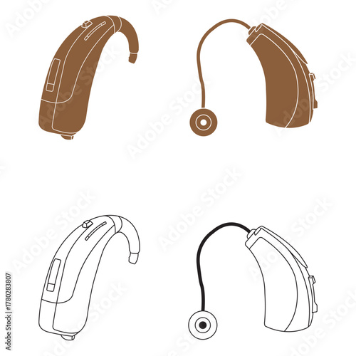 Hearing aids icon design