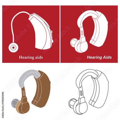 Hearing aids icon design