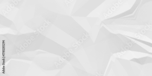 Creased white surface abstract ripped rough canvas old paper crumple texture wrinkle parchment empty letter texture.	