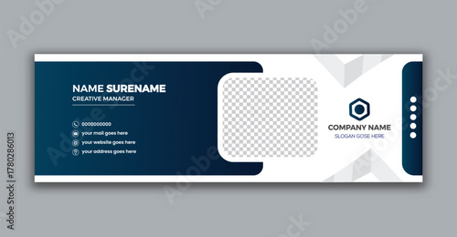 Modern and Professional Email Signature Template Design for Business Use