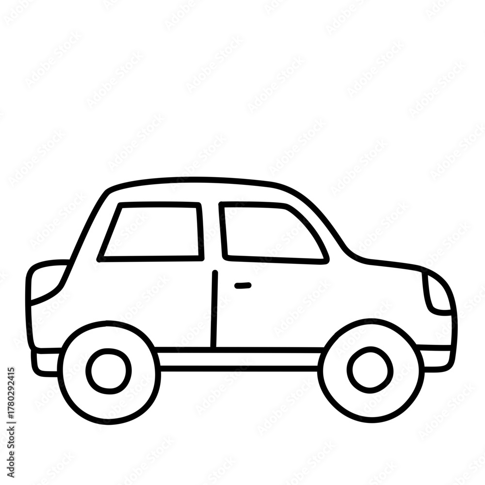 Obraz premium vector illustration of a car