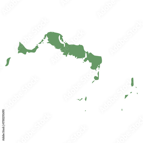 map of turks and caicos green
