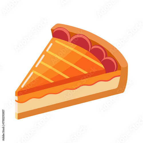 slice of pie with crust edge