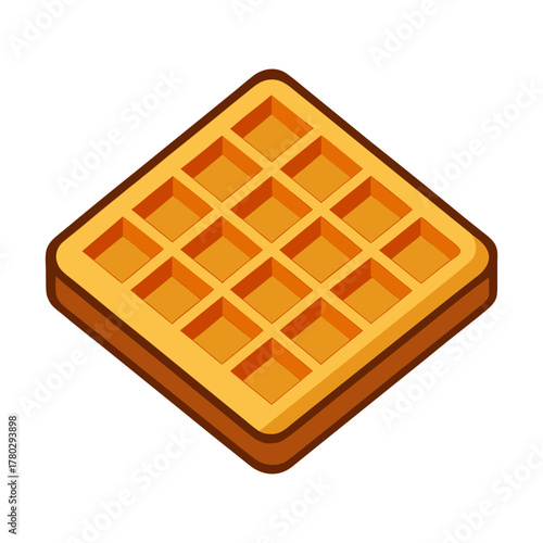 waffle square with grid pattern