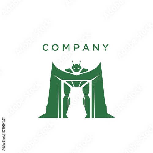 Futuristic robot symbol representing innovation and advanced technology in business and industry