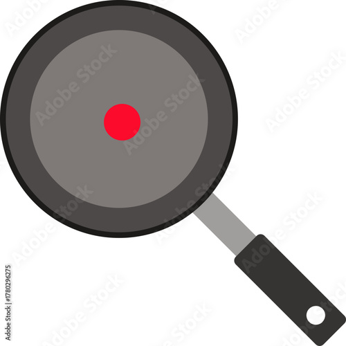 Frying Pan Cookware Red Dot