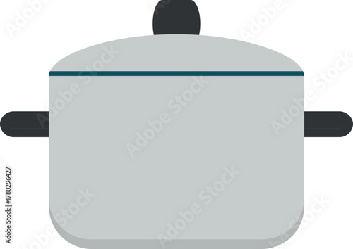 Gray Pot Cooking Utensil Icon