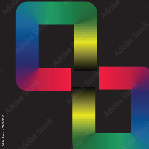 Color Line Abstract Backgrounds  Vector Rainbow Lines Graphic Design.