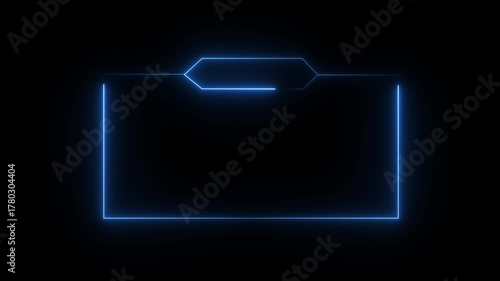 live streaming neon text frame animation box frame neon frame live streaming game live Stream overlay animation for live streaming video Titles 4k