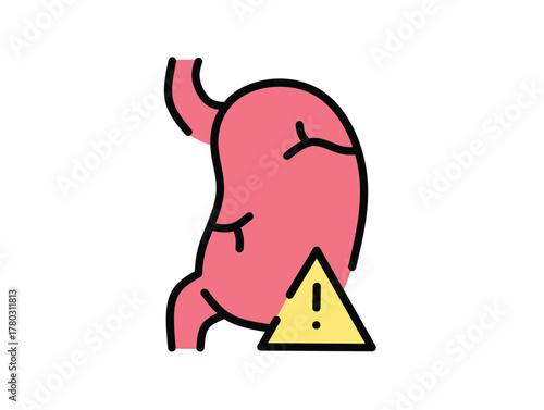 Warning Sign Indicating Stomach Health Issues and Potential Medical Problems
