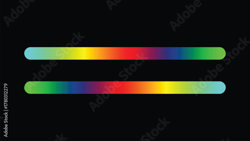 Abstract Background with Glowing Lines. Dual Gradient Bars. Color Spectrum Parallel Line Illusion Design