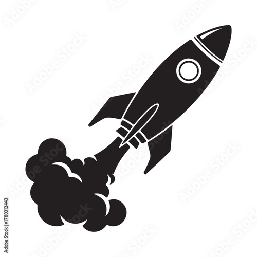 Rocket icon vector. Startup icon vector.