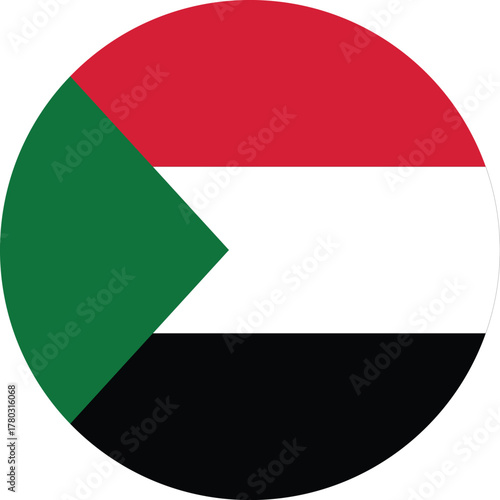 Free Download Sudan Circular National Flag on Transparent Background – Round Country Symbol Design vector flat design and digital illustration  - GFXLoad