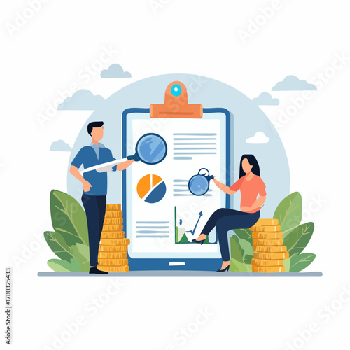 アフィリエイトブログ向け資産運用イラスト