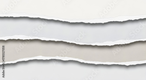 Torn Paper Texture with Soft Shadows for Typography Background