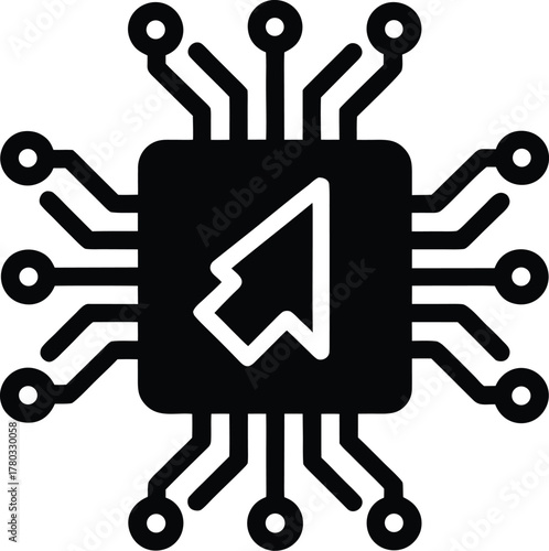 Computer chip with cursor technology for digital processing and programming