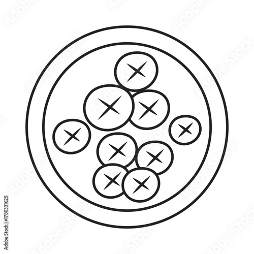 vector graphic of bakso, meetball noodle asian food