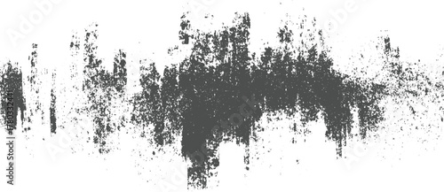 Dark gray textured grunge overlay on white background vector