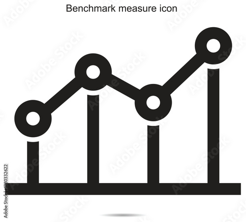 Benchmark measure icon