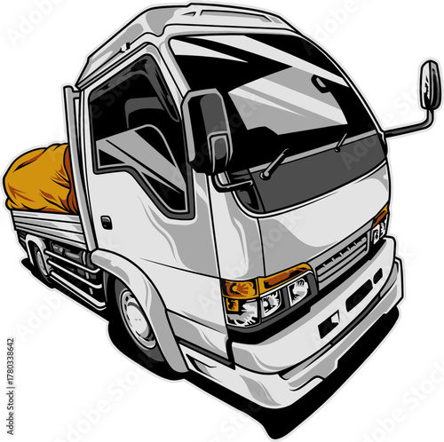 vector illustration of a truck