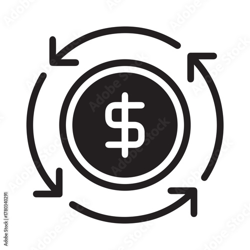 Asset Transfer icon for web  app  infographic Vector