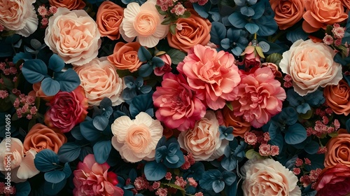 seamless Wild Flowers floral pattern with flowers HD wallpaper background 