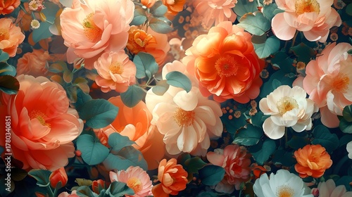 seamless Wild Flowers floral pattern with flowers HD wallpaper background 