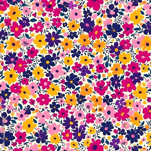 seamless Wild Flowers floral pattern with flowers HD wallpaper background 